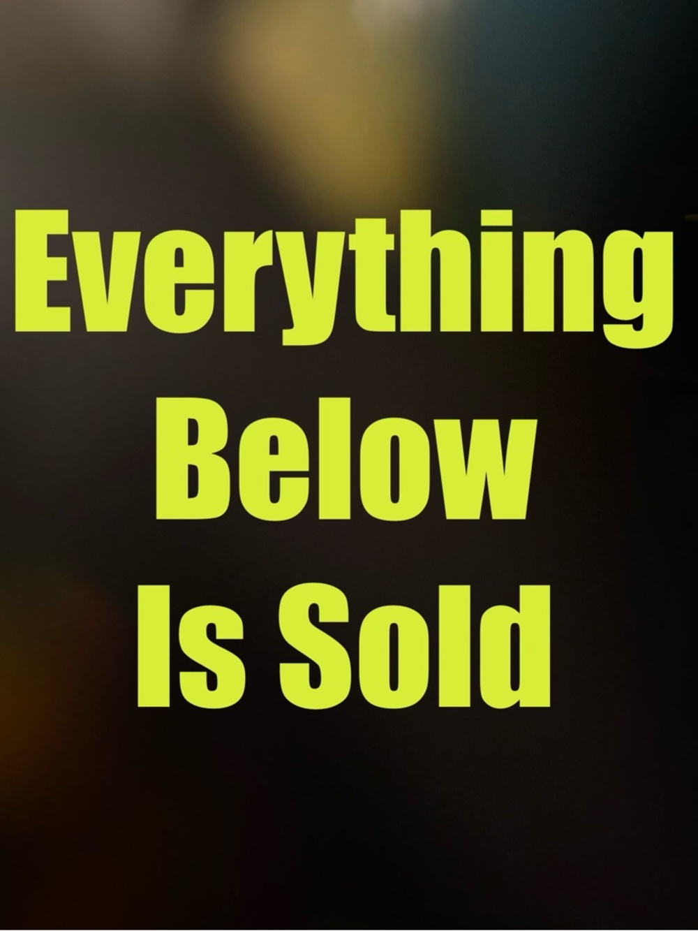 NOT FOR SALE